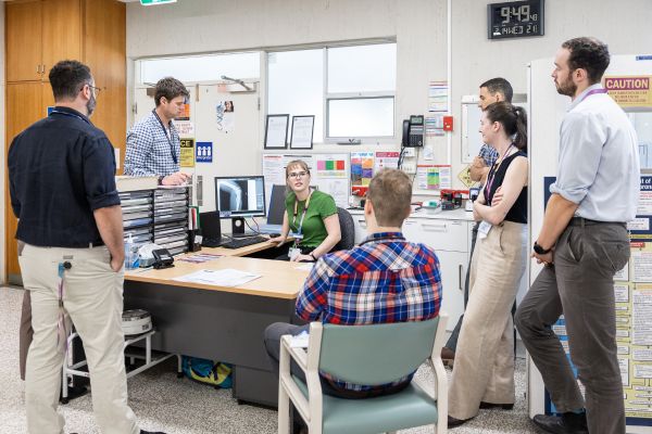 Home Medical Team discussing a case